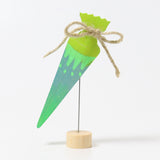 Grimms Steckfigure Schultüte Neongrün