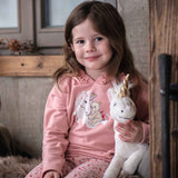 Schlenker-Einhorn von Steiff_27cm_mit Kind01