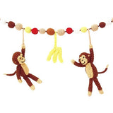 Gehäkelte Kinderwagenkette Affe CHARLIE in Braun von SindiBaba_Fair-Trade und in Handarbeit hergestellt_2