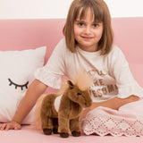 Shetlandpony von Hermann Teddy Collection_stehend 25cm_mit Kind