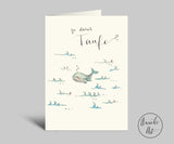 Annelis Art Klappkarte zur Taufe_zu deiner Taufe_Vorderansicht