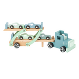 Autotransporter Chicago von smallfoot mit vier Rennautos