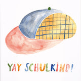 Postkarte zur Einschulung | YAY SCHULKIND!