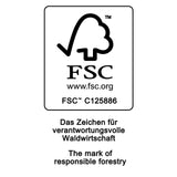 Label für FSC-zertifizierte Forstwirtschaft