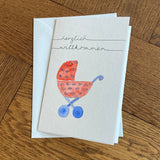Klappkarte zur Geburt_herzlich Willkommen_Unikat03