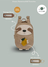 Namensschild Optionen für Little Who Kinderrucksack Grosses Faultier Norbert