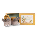 Babyschuhe Kaninchen Trois Lapins aus Baumwolle von Moulin Roty_Geschenkbox