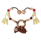 Gehäkelte Kinderwagen-Kette Affe Charlie 4in1 von SindiBaba_01