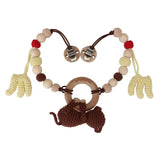 Gehäkelte Kinderwagen-Kette Affe Charlie 4in1 von SindiBaba_Rückansicht