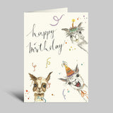 Klappkarte zum Geburtstag von annelis Art_Drei Alpakas_Happy birthday-01