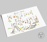 Postkarte von Annelis Art mit Spruch "Advent, Advent..."