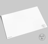 Rückseite von Postkarte mit Rentier und Spruch "Weihnachtspost" von Annelis Art