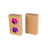 Glitzerdach vo Bauspiel mit Holz-Rückseite