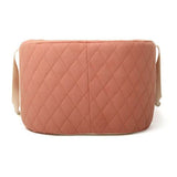 Frontansicht von Charlie Crane Moseskorb in Organic Bois de Rose