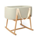 Charlie Crane Moseskorb in Organic Farrow mit Gestell aus Naturholz