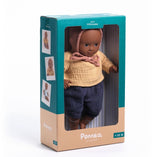 Puppe Mimosa der POMEA-Kollektion von Djeco in Verpackung