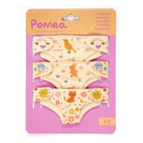 3 Stoffwindeln der POMEA-Kollektion von Djeco in Verpackung