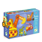 Puzzle Duo Bewegliche Fahrzeuge von Djeco