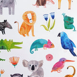 Lustige Kindersticker von Frau Ottilie_Wilde Tiere_Details