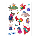 Lustige Kindersticker von Frau Ottilie_Winter & Weihnachten_02