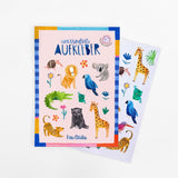 Wasserfeste Aufkleber von Frau Ottilie_Wilde Tiere
