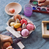 Grapat Osterdeko Sunrise Eggs auf Basteltisch