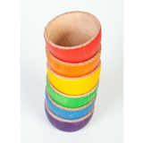 Grapat 6 Schälchen aus Holz aufeinander gestapelt