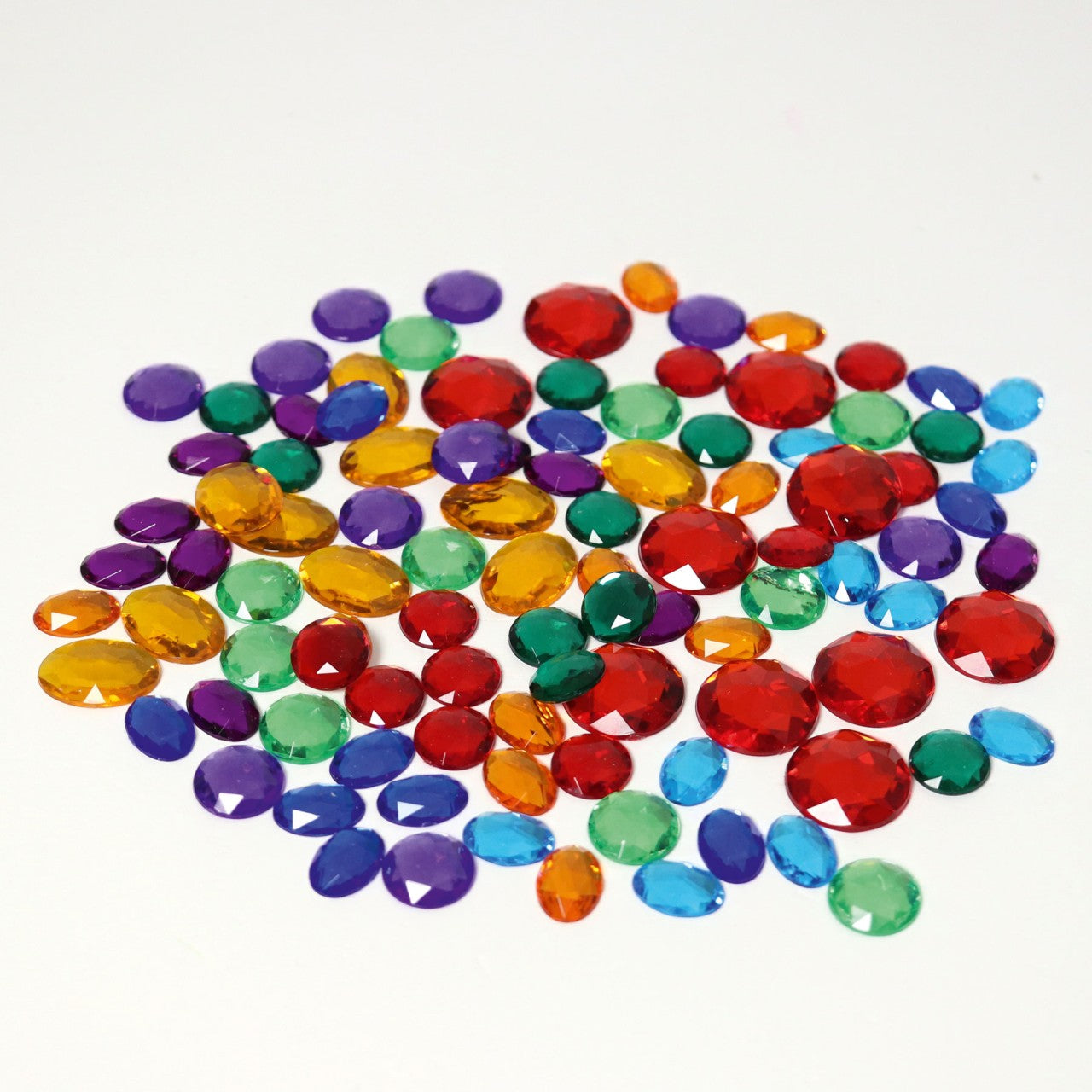 VBS XXL Schmucksteine Mix - 430g, Ca. 2500 Stück, Selbstklebend, Für Basteln, Karten & Deko