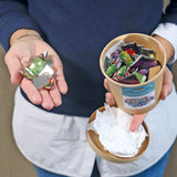 140 Riesen Glitzersteine von Grimm's in geöffneter Verpackung