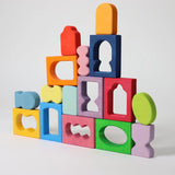 Bauspiel Fenster von Grimm's aufeinander gebaut