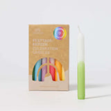 Grimm's Festtagskerzen Dip Dye Regenbogen 12 Stück
