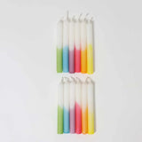 12 Grimm's Festtagskerzen Dip Dye Regenbogen