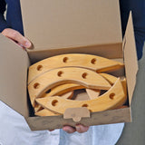 Geöffnete Schachtel Grimms Geburstagsspirale Natur