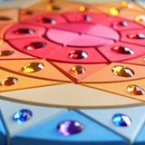 Detailansicht von Glitzermandala Sonne von Grimm's