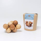 Holzkugel-Greifling Natur von Grimm's mit Verpackung
