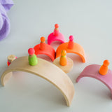 Neonfreunde Pink von Grimms auf Regenbögen von Grimms