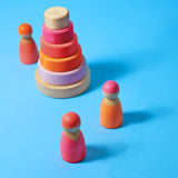 Neonfreunde Pink von Grimms mit kleinem Scheibenturm Neonpink