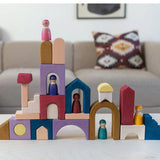 Konstruktion aus Panorama Baukasten der Grimm's Tiny Art Collection