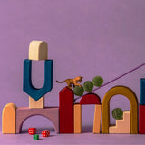 Design-Konstruktion mit Panorama Baukasten der Grimm's Tiny Art Collection