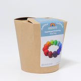 Verpackung von Regenbogen Perlenring Babyspielzeug von Grimm's