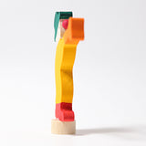 Steckfigur Clown mit Trompete von Grimm's in Schrägansicht