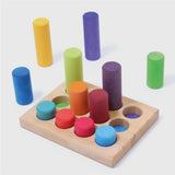 Steckspiel Kleine Walzen Regenbogen von Grimms_05