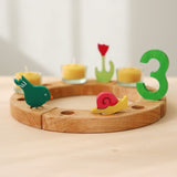 Grimm's Geburtstagsring mit Teelichthaltern aus Glas