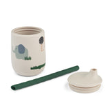 Geöffneter Trinkbecher Ellis von LIEWOOD mit Safari Print