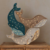 Kinderlampe | Wal in Weiß