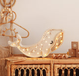 Kinderlampe | Wal in Weiß
