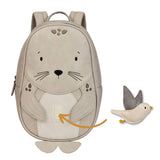 Little Who Kinderrucksack Seerobbe Levi mit Möwen-Patch
