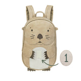 Little Who Klett-Patch Zahl 1 mit Rucksack Otter Mathilda