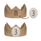 Little Who Klett-Patch Zahl 3 mit Krone