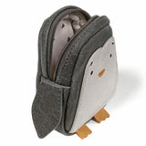 Portemonnaie Pinguin Emil aus Kunstleder von Little Who in Seitenansicht geöffnet